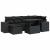 Set canapele de grădină cu perne, 7 piese, negru, poliratan GartenMobel Dekor