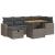 Set canapele grădină cu perne 8 piese gri poliratan/lemn acacia GartenMobel Dekor