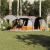 Cort de camping tunel 5 persoane, gri/portocaliu, impermeabil GartenMobel Dekor
