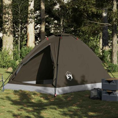 Cort de camping cupolă pentru 4 persoane, maro, impermeabil GartenMobel Dekor