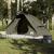 Cort de camping cupolă pentru 6 persoane, maro, impermeabil GartenMobel Dekor