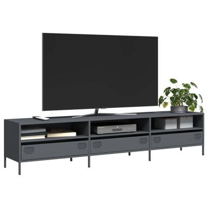 Dulap TV, antracit, 202x39x43,5 cm, oțel laminat la rece GartenMobel Dekor