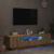 Dulap TV cu LED stejar artizanal 160x35x40 cm lemn prelucrat GartenMobel Dekor