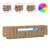 Dulap TV cu LED stejar artizanal 160x35x40 cm lemn prelucrat GartenMobel Dekor