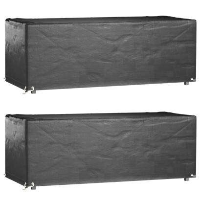 Husă mobilă grădină, 2 buc, 8 ocheți, 192x82x65 cm, rectangular GartenMobel Dekor