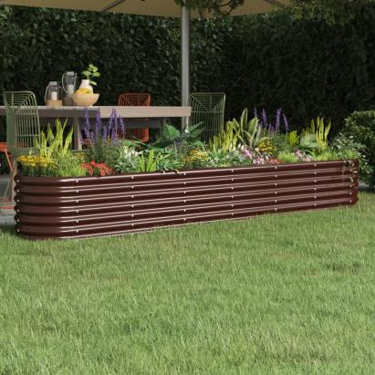 Strat înălțat grădină 260x40x36 cm oțel vopsit electrostatic GartenMobel Dekor