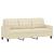Set de canapele cu perne, 4 piese, crem, piele ecologică GartenMobel Dekor