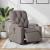 Fotoliu electric de masaj rabatabil, gri taupe, textil GartenMobel Dekor