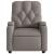 Fotoliu electric de masaj rabatabil, gri taupe, textil GartenMobel Dekor