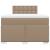 Pat box spring cu saltea, cappuccino, 120x190cm piele ecologică GartenMobel Dekor