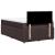 Pat box spring cu saltea, maro închis, 120x190 cm, textil GartenMobel Dekor