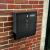 Cutie postala cu suport pentru ziare, 2 chei, de exterior, 33x30x8.5 cm, metal, negru MultiMark GlobalProd