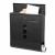 Cutie postala cu suport pentru ziare, 2 chei, de exterior, 33x30x8.5 cm, metal, negru MultiMark GlobalProd