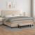 Pat continental cu saltea, cappuccino, 200x200 cm, piele eco GartenMobel Dekor