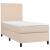 Pat box spring cu saltea, cappuccino, 100x200cm piele ecologică GartenMobel Dekor