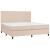Pat continental cu saltea, cappuccino, 200x200 cm, piele eco GartenMobel Dekor