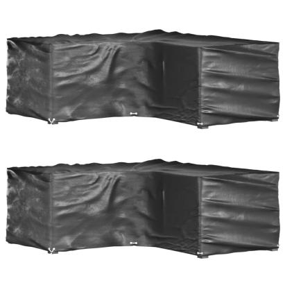 Huse mobilier de grădină în formă de L 12 ocheți, 185x185x70 cm GartenMobel Dekor