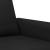 Canapea cu 2 locuri, negru, 120 cm, piele ecologică GartenMobel Dekor