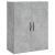 Dulap pe perete, gri beton, 69,5x34x90 cm, lemn prelucrat GartenMobel Dekor