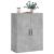 Dulap pe perete, gri beton, 69,5x34x90 cm, lemn prelucrat GartenMobel Dekor