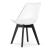 Scaun bucatarie/living, Artool, Mark, PP, lemn, transparent si negru, 49x43x82 cm GartenVIP DiyLine