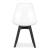 Scaun bucatarie/living, Artool, Mark, PP, lemn, transparent si negru, 49x43x82 cm GartenVIP DiyLine