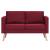 Set de canapele, 2 piese, bordo, material textil GartenMobel Dekor
