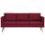 Set de canapele, 2 piese, bordo, material textil GartenMobel Dekor