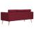 Set de canapele, 2 piese, bordo, material textil GartenMobel Dekor