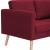 Set de canapele, 2 piese, bordo, material textil GartenMobel Dekor