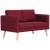 Set de canapele, 2 piese, bordo, material textil GartenMobel Dekor