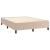 Pat box spring cu saltea, cappuccino, 140x200cm piele ecologică GartenMobel Dekor