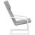 Scaun de relaxare, gri deschis, material textil GartenMobel Dekor