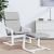 Scaun de relaxare, gri deschis, material textil GartenMobel Dekor