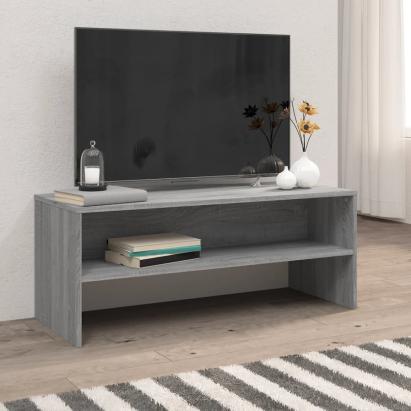 Comodă TV, gri sonoma, 100x40x40 cm, lemn compozit GartenMobel Dekor
