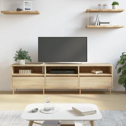Comodă TV, stejar sonoma, 150x30x44,5 cm, lemn prelucrat GartenMobel Dekor