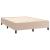 Pat box spring cu saltea, cappuccino, 140x190cm piele ecologică GartenMobel Dekor