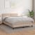 Pat box spring cu saltea, cappuccino, 140x190cm piele ecologică GartenMobel Dekor