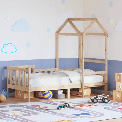 Pat de zi cu acoperiș, 90x200 cm, lemn masiv de pin GartenMobel Dekor