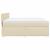 Pat continental cu saltea, crem, 180x200 cm, textil GartenMobel Dekor