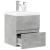 Set mobilier de baie, 2 piese, gri beton, lemn compozit GartenMobel Dekor