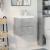 Set mobilier de baie, 2 piese, gri beton, lemn compozit GartenMobel Dekor