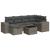 Set canapele de grădină, 7 piese, cu perne, gri, poliratan GartenMobel Dekor