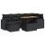 Set canapele de grădină cu perne, 7 piese, negru, poliratan GartenMobel Dekor