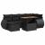Set canapele de grădină cu perne, 7 piese, negru, poliratan GartenMobel Dekor