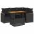 Set mobilier de grădină cu perne, 5 piese,poliratan/lemn acacia GartenMobel Dekor