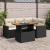 Set mobilier de grădină cu perne, 5 piese,poliratan/lemn acacia GartenMobel Dekor