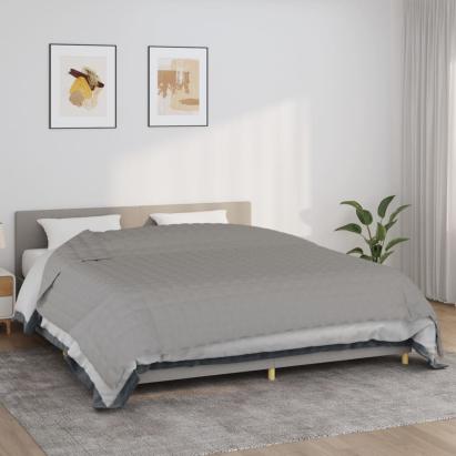 Pătură cu greutăți, gri, 235x290 cm, 11 kg, material textil GartenMobel Dekor
