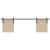 Set uși glisante pentru dulap 183 cm oțel carbon GartenMobel Dekor