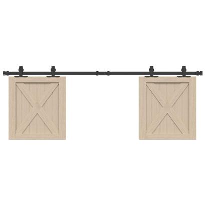 Set uși glisante pentru dulap 152,5 cm oțel carbon GartenMobel Dekor